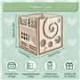 Onlvmyur Porte-Fil en Bois Portable Support Dérouleur Pelote de Laine avec Dragonne Porte Pelote de Laine et Boîtes de Rangement