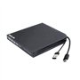 Lecteur de disque Blu-ray externe ultra fin 4K UHD 3D USB Type-A & Type-C 2-en-1 6X BD-R RE DL BDXL DVD-RW M-Disc Graveur optiqu