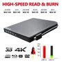 Lecteur de disque Blu-ray externe ultra fin 4K UHD 3D USB Type-A & Type-C 2-en-1 6X BD-R RE DL BDXL DVD-RW M-Disc Graveur optiqu