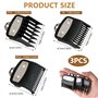 Sabot Tondeuse Set 3 Guides de Tonte Compatibles avec Wahl 1.5mm 3mm 4.5 mm 3 Longueurs de Coupe Clipper Guards Compatible avec 