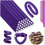 SHAPEPOTY 30 Tiges de Curling Flexibles Rouleaux de Cheveux Torsadés en Mousse Bigoudis de Cheveux sans Chaleur en Mousse Douce