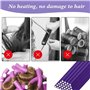 SHAPEPOTY 30 Tiges de Curling Flexibles Rouleaux de Cheveux Torsadés en Mousse Bigoudis de Cheveux sans Chaleur en Mousse Douce 