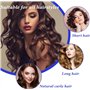 SHAPEPOTY 30 Tiges de Curling Flexibles Rouleaux de Cheveux Torsadés en Mousse Bigoudis de Cheveux sans Chaleur en Mousse Douce 