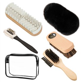 DERJDISF Brosse Chaussures – Kit de Nettoyage de Chaussures 6 pièces