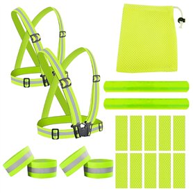 DECUIOCC Gilet Jaune Vélo et Sécurité Homme - Gilet Réfléchissant