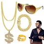 WYRGQIQN Kit Complet de Bijoux Hip Hop - Idéal Pour Costumes Eminem