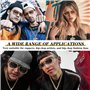 WYRGQIQN Kit Complet de Bijoux Hip Hop - Idéal Pour Costumes Eminem, Joker, Bonnie et Clyde et Déguisements des Années 80 et 90