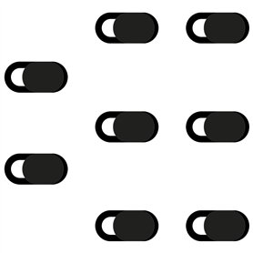 Vanyibro Lot de 8 coques coulissantes pour webcam