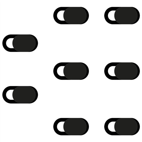 Vanyibro Lot de 8 coques coulissantes pour webcam