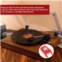Lot de 4 aiguilles de rechange pour tourne-disque - Aiguilles universelles en ABS et aluminium de qualité supérieure - Compatibl