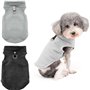 Lot de 2 Pulls pour Chiens de Petite Taille - Manteaux d'hiver en Polaire avec Anneaux en D pour Laisse, Veste Confortable pour 