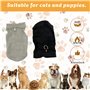 Lot de 2 Pulls pour Chiens de Petite Taille - Manteaux d'hiver en Polaire avec Anneaux en D pour Laisse, Veste Confortable pour 