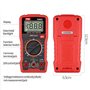 Multimètre Numérique, Polyvalent Ampèremètre Ohmmètre Auto-Ranging Voltmetre, Testeur Électrique, Mesure La Tension CA/CC, Résis