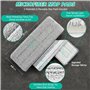 weiclianhp Balai Serpillière Microfibre Rotatif 360° avec Serpillière Seau Essoreur Double Bac et 3 Tampons Réutilisables - Syst