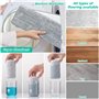 weiclianhp Balai Serpillière Microfibre Rotatif 360° avec Serpillière Seau Essoreur Double Bac et 3 Tampons Réutilisables - Syst
