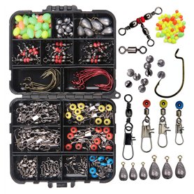 Shaddock Kit d'accessoires de pêche 165 pièces avec hameçons