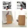 Tkxjry Lot de 2 Serre-Livres, Range Livre Antidérapant, Serre Livres en Bois de Hêtre, Serre Livres de Haute Qualité, pour Maiso