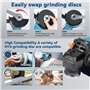 Meuleuse d'angle Sans Fil 125 MM, Disqueuse Sans Fil pour Batterie Makita, 23000RPM Moteur Brushless, pour Couper, Polir et Ponc
