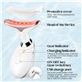 Queath Appareil Anti Rides Visage,Appareil de Beauté,3 Modes cou Appareil de Raffermissement du Visage,Appareil EMS 45°C Lifting