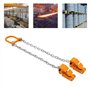 Lève-tambour de chaîne 1T - Pince de levage multifonctionnelle - Levage vertical - Pour fûts en plastique et métal - Jaune