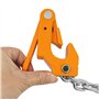 Lève-tambour de chaîne 1T - Pince de levage multifonctionnelle - Levage vertical - Pour fûts en plastique et métal - Jaune