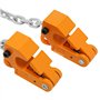 Lève-tambour de chaîne 1T - Pince de levage multifonctionnelle - Levage vertical - Pour fûts en plastique et métal - Jaune