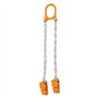 Lève-tambour de chaîne 1T - Pince de levage multifonctionnelle - Levage vertical - Pour fûts en plastique et métal - Jaune