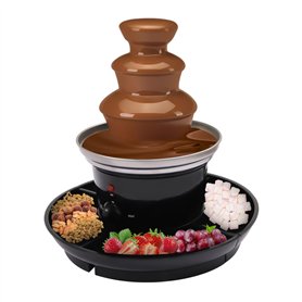 RjcdOPL Fontaine à Chocolat 3 Niveaux avec Assiette à Fruits