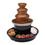 RjcdOPL Fontaine à Chocolat 3 Niveaux avec Assiette à Fruits