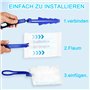 40 pcs Recharges de plumeau compatibles avec Swiffer Dusters 180 Handle Dusters, Remplacement du plumeau Multi-Surfaces avec 1 p