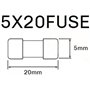 Fusible en Verre,100 PCS Verre Tube Fusible à Soufflage Rapide Fusibles de Tube de Verre de Voiture à Soufflage Assorti 0.2A 0.5
