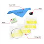 4 en 1 Kits pour Violoncelle, Cordes Violoncelle Pratique Mute Tissu de Nettoyage Colophane Accessoires de Violoncelle
