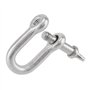PUCSIQ Lot de 20 manilles en forme de D M4 en acier inoxydable D 304 v4a - En acier inoxydable - Lourds - Cordons de gréement - 
