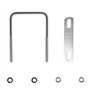 YIXNSW Lot de 6 boulons en U 80 x 50 mm Vis en U M6 en acier inoxydable avec écrou cadre et rondelle Vis à étrier pour la répara