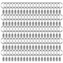 YIXNSW Lot de 100 Anneaux pour Rideaux