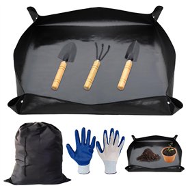 EKSMA Repot Mat Rempot Pad 50x50cm Ensemble de Tapis de Jardin Plante de Transplantation d'intérieur Étanche 3 pièces Mini Outil