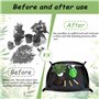 EKSMA Repot Mat Rempot Pad 50x50cm Ensemble de Tapis de Jardin Plante de Transplantation d'intérieur Étanche 3 pièces Mini Outil