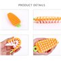 TECKI 2 Pieces Brosse À Légumes Courbée, Pinceau À Fruits, Brosse À Pommes De Terre, Brosses de Nettoyage de Légumes et Fruits, 
