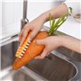 TECKI 2 Pieces Brosse À Légumes Courbée, Pinceau À Fruits, Brosse À Pommes De Terre, Brosses de Nettoyage de Légumes et Fruits, 