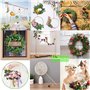 ZALHIN 12 Pieces Cercle Bois Artisanal- Cercle en Bois pour Attrape Reve, Décoration Mariage, Decoration Table, Déco Noel, Matér