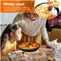 XZEIT Lot de 4 Plats à Tarte individuels - Mini Plats à Tarte de 15,2 cm - Moules à Tarte Ronds antiadhésifs pour cheesecakes, T