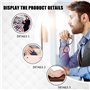 XZEIT 3 pièces Étui à Lunettes en Cuir PU, Boîte à Lunettes de Soleil Rigide pour Homme et Femme, Étui de Protection pour Lunett