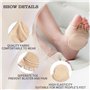 BEROZA Chaussettes Ouvertes à 5 Orteils - Coussinets de L'Avant-Pied - AntidéRapantes et Respirantes - Absorbantes - Demi-Chauss