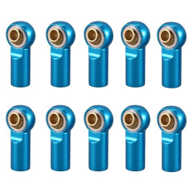 RUIZHI 10 Pièces M3 Rotule Embout Rotule Lien Rotule Support pour 1/10 Voiture d'escalade TRX4 D90 SCX10 Camion Buggy Chenille