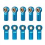 RUIZHI 10 Pièces M3 Rotule Embout Rotule Lien Rotule Support pour 1/10 Voiture d'escalade TRX4 D90 SCX10 Camion Buggy Chenille
