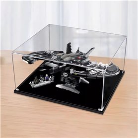 AZIZAT Vitrine transparente en acrylique pour Lego DC Batman 1989 Batwing 76161 Modèle de blocs de construction (boîte de rangem