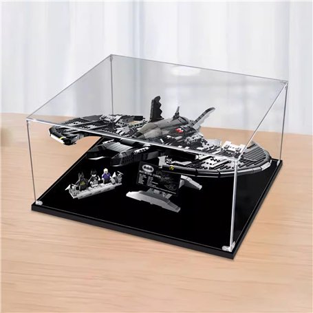 AZIZAT Vitrine transparente en acrylique pour Lego DC Batman 1989 Batwing 76161 Modèle de blocs de construction (boîte de rangem