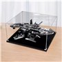 AZIZAT Vitrine transparente en acrylique pour Lego DC Batman 1989 Batwing 76161 Modèle de blocs de construction (boîte de rangem