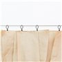 CHUEHKAK Lot de 40 Anneaux de Rideau avec Pince, Clips en Métal pour Tringle à Rideaux, Diamètre Intérieur 38 mm