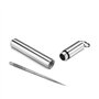 Lot de 2 cure-dents portables + 2 porte-cure-dents portables en métal - Cure-dents multifonction en titane - Étanche - Léger - P